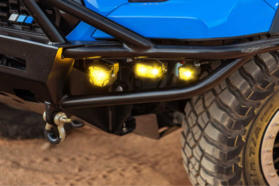 HXB LED Pod <br> 1Banger,Flood,Yellow,Pair