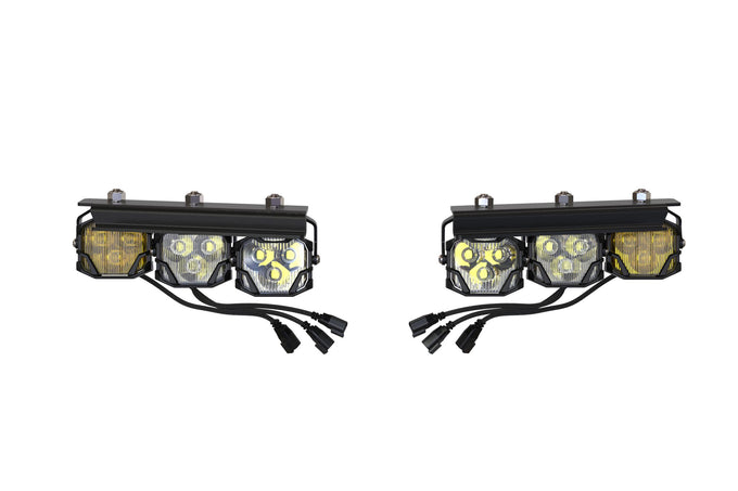 4Banger Triple Fog Kit (brackets only) <br>21-24 Bronco
