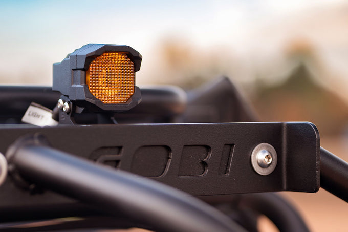 HXB LED Pod <br> 1Banger,Wide,Yellow,Pair