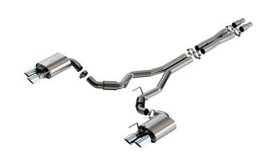 S-Type Cat-Back Exhaust System <br> 2024 Ford Mustang GT With Active Exhaust