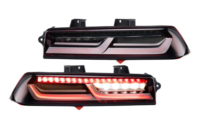 Pair Red XB LED Tail Lights <br> 14-15 Chevrolet Camaro