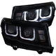 Black U-Bar Projector Headlights <br> 14-15 Chevy Camaro