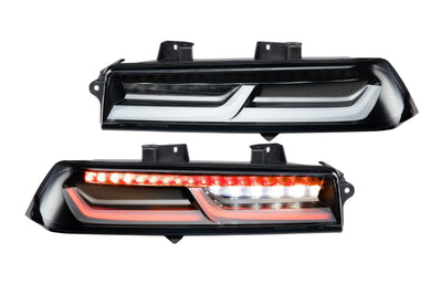 Pair Smoked XB LED Tail Lights <br> 14-15 Chevrolet Camaro