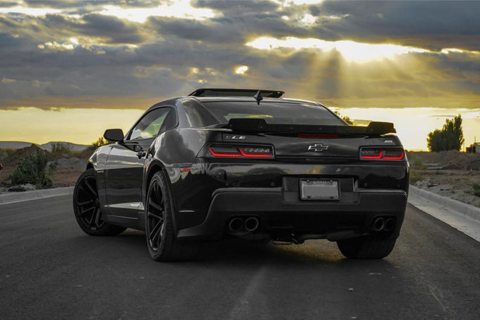 Pair Smoked XB LED Tail Lights <br> 14-15 Chevrolet Camaro