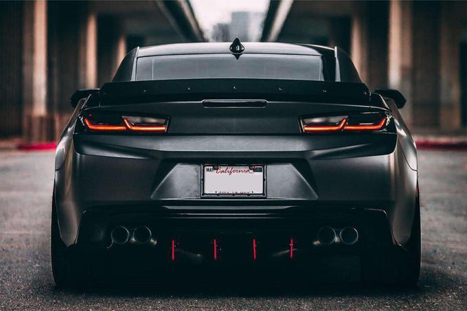 Pair Smoked XB LED Tail Lights <br> 14-15 Chevrolet Camaro