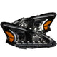 Black Projector Headlights Plank Style Design <br> 13-14 Nissan Altima