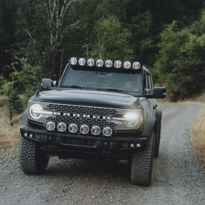Sae Dual Mode Fog Light Pocket Kit<br>21-24 Ford Bronco