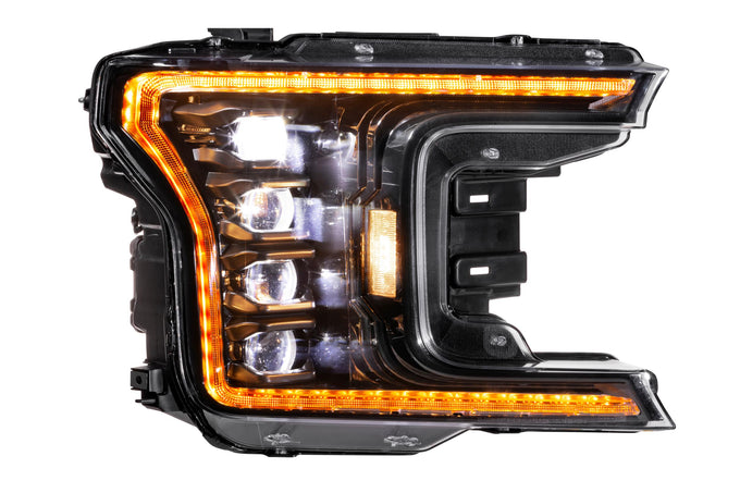 XB LED Headlights (Pair/ASM Amber DRL) <br>18-20 Ford F150