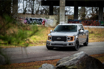 XB LED Headlights (Pair/ASM Amber DRL) <br>18-20 Ford F150