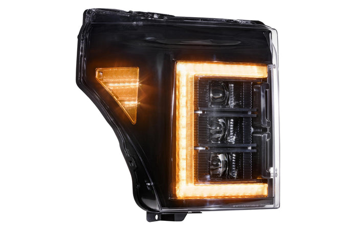 XB LED Headlights (Pair/Amber DRL) <br>11-16 Ford Super Duty