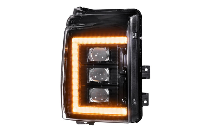 XB LED Headlights (Pair/Amber DRL) <br>11-16 Ford Super Duty