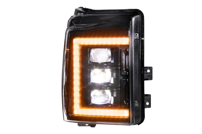 XB LED Headlights (Pair/Amber DRL) <br>11-16 Ford Super Duty
