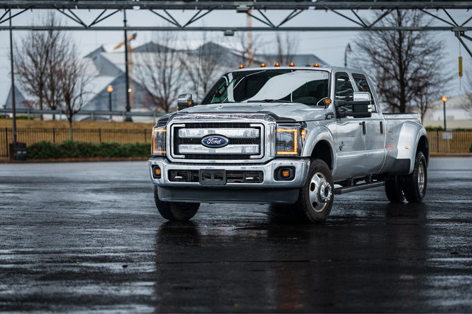 XB LED Headlights (Pair/Amber DRL) <br>11-16 Ford Super Duty