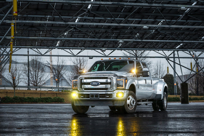 XB LED Headlights (Pair/Amber DRL) <br>11-16 Ford Super Duty