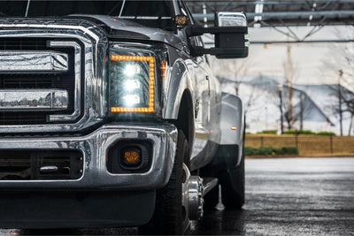 XB LED Headlights (Pair/Amber DRL) <br>11-16 Ford Super Duty