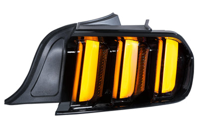 Pair / Clear / Amber Seq XB LED Tail Lights <br> 15-22 Ford Mustang