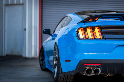 Pair / Clear / Amber Seq XB LED Tail Lights <br> 15-22 Ford Mustang