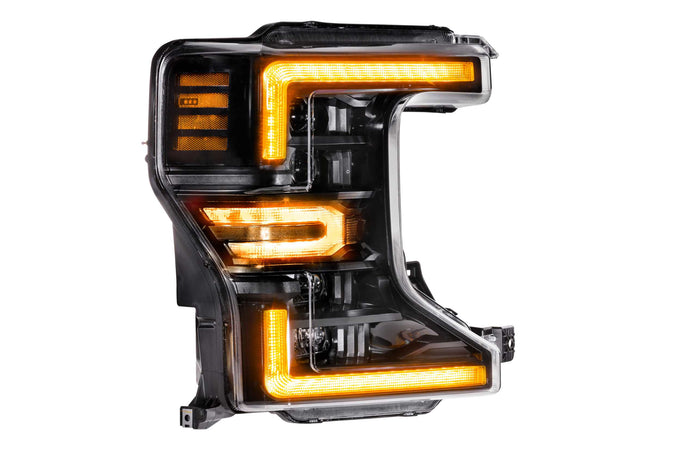 XB LED Headlights (Pair ASM Amber DRL)<br>20-22 Ford Super Duty
