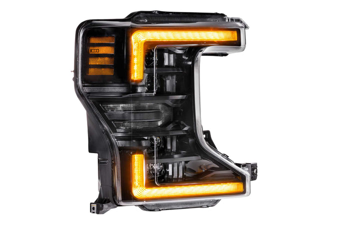 XB LED Headlights (Pair ASM Amber DRL)<br>20-22 Ford Super Duty