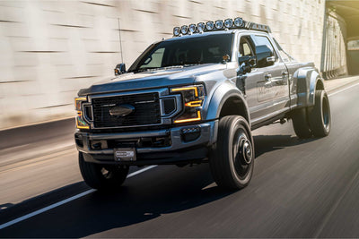 XB LED Headlights (Pair ASM Amber DRL)<br>20-22 Ford Super Duty