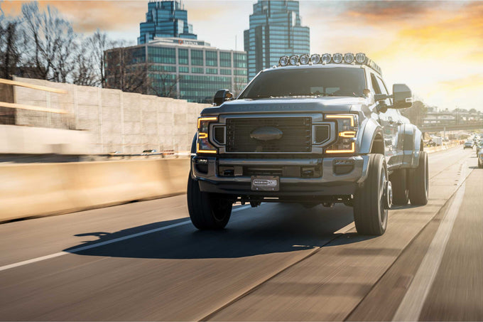 XB LED Headlights (Pair ASM Amber DRL)<br>20-22 Ford Super Duty