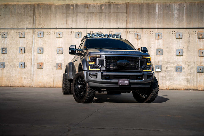 XB LED Headlights (Pair ASM Amber DRL)<br>20-22 Ford Super Duty