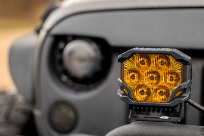 1x BigBanger HXB LED Pod Amber DRL / Combo / Yellow <br> Universal