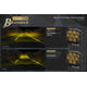 1x BigBanger HXB LED Pod Amber DRL / Combo / Yellow <br> Universal