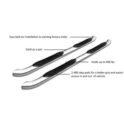3 in. Side Steps <br>09-11 Dodge Nitro