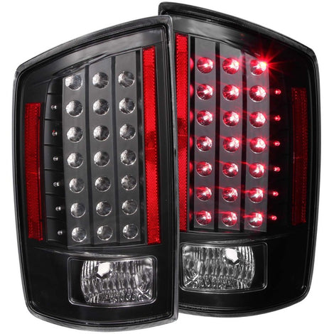 Black LED Taillights <br> 06-08 Dodge Ram 1500