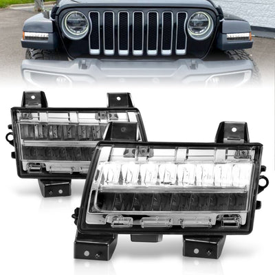 Chrome Housing LED Sequential Signal Side Markers <br> 18-21 Jeep Wrangler