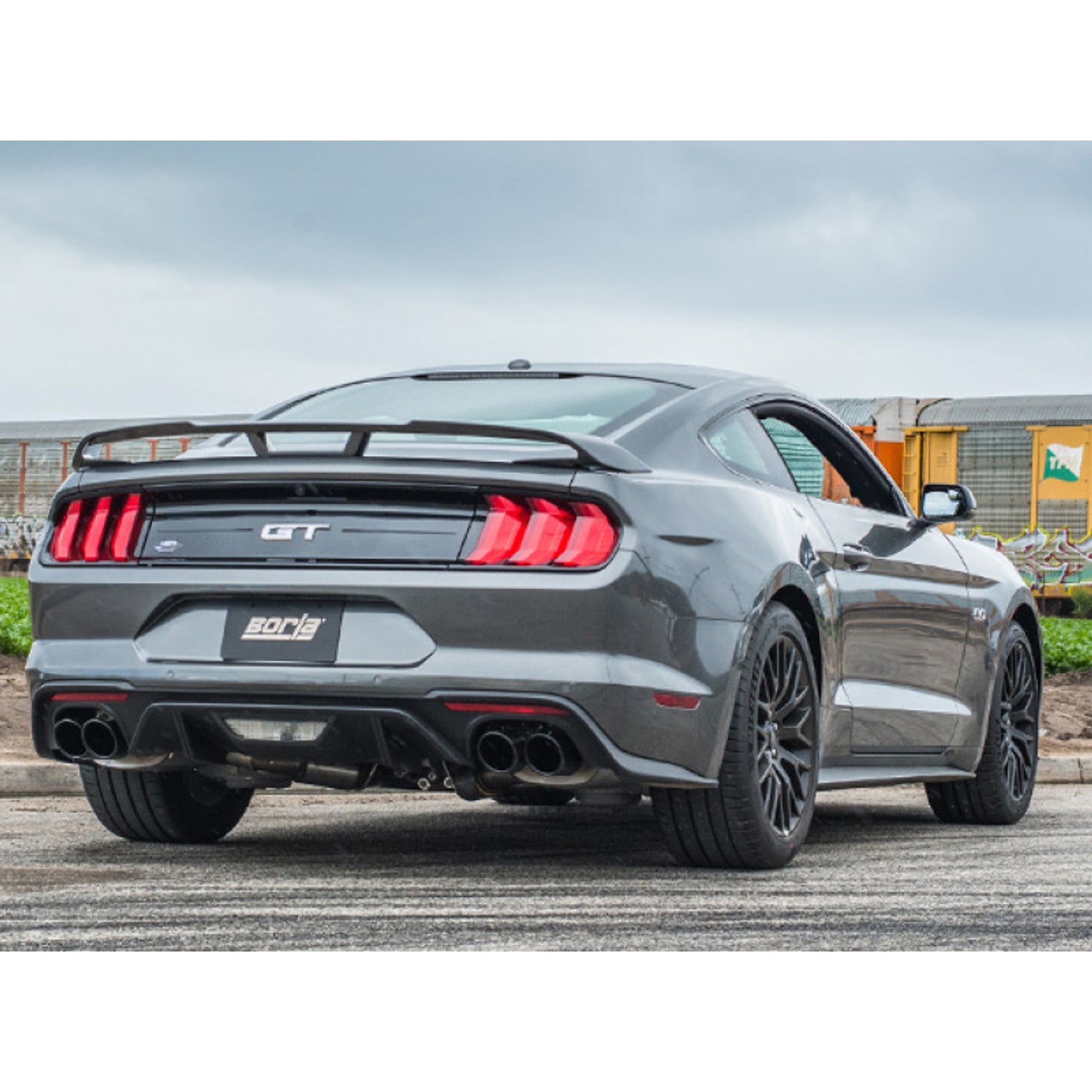 S-Type Axle-Back Exhaust System <br> 18-23 Ford Mustang 5L