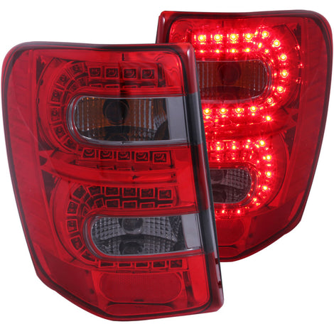 Red/Smoke LED Taillights <br> 99-04 Jeep Grand Cherokee