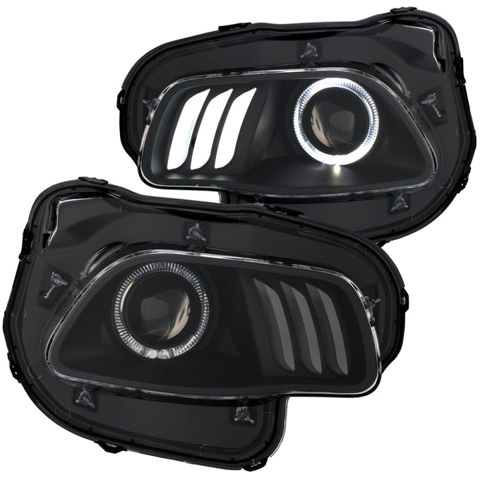 Chrome LED Halo Projector Headlights <br> 14-16 Jeep Cherokee