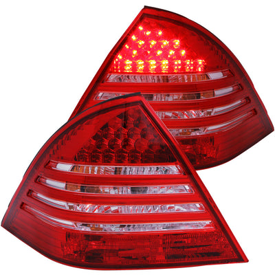 Red/Smoke Taillights <br> 01-04 Mercedes Benz C Class W203