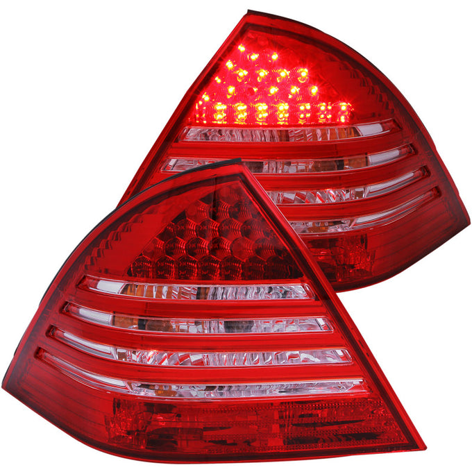 Red/Smoke Taillights <br> 01-04 Mercedes Benz C Class W203