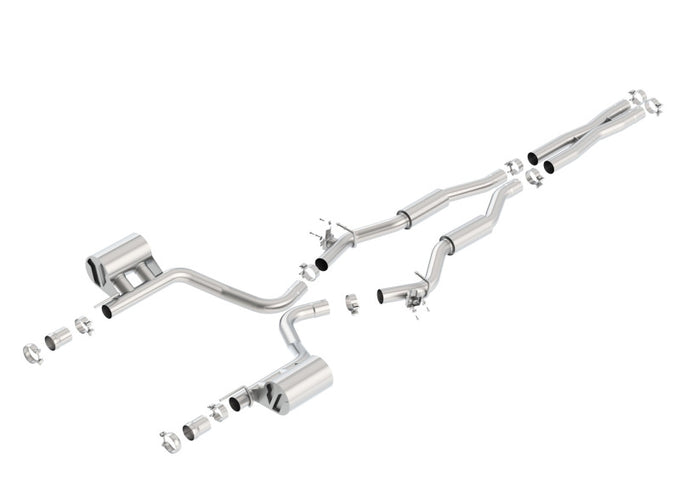 S-Type Cat-Back Exhaust System <br> 15-23 Dodge Challenger 6.4L V8 With MDS