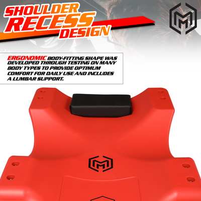 Plastic Rolling Garage Creeper <br>Dimensions: 0.9 x 19.2 x 3.8 in.