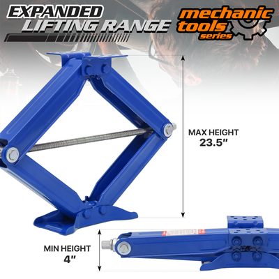 2pcs Camper RV Trailer Stabilizer Leveling Scissor Jacks <br>23.5 in. Height Extension