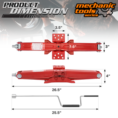 2pcs Camper RV Trailer Stabilizer Leveling Scissor Jacks <br>23.5 in. Height Extension