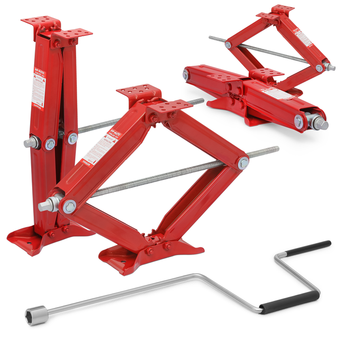 4pcs Camper RV Trailer Stabilizer Leveling Scissor Jacks <br>23.5 in. Height Extension