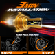 2PC H4 6500K White LED Headlight Bulb Kit <br>High/Low Beam