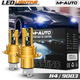 2PC H4 6500K White LED Headlight Bulb Kit <br>High/Low Beam
