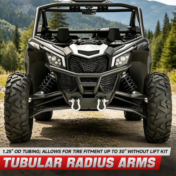 Pair Front Upper + Lower Control A-Arms<br>17-25 Can-Am Maverick X3 R RR Max, 2018 900 HO