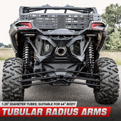 64in. Rear Upper Middle + Lower Radius Radius Arms <br>17-21 Can-Am Maverick X3