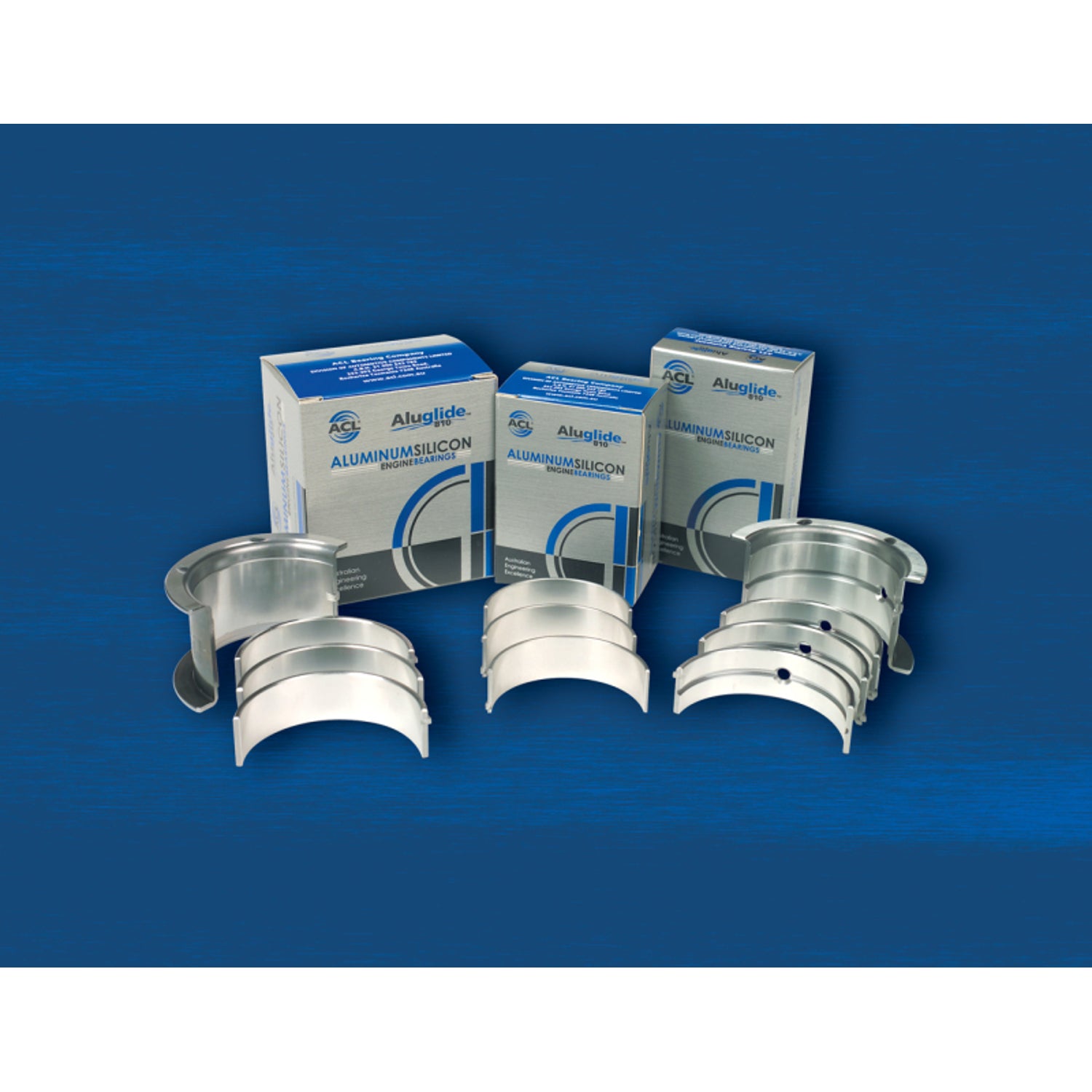 Main Bearing set 5 - .025mm / 0.001 in. undersize<br>72-74 Excalibur Phaeton