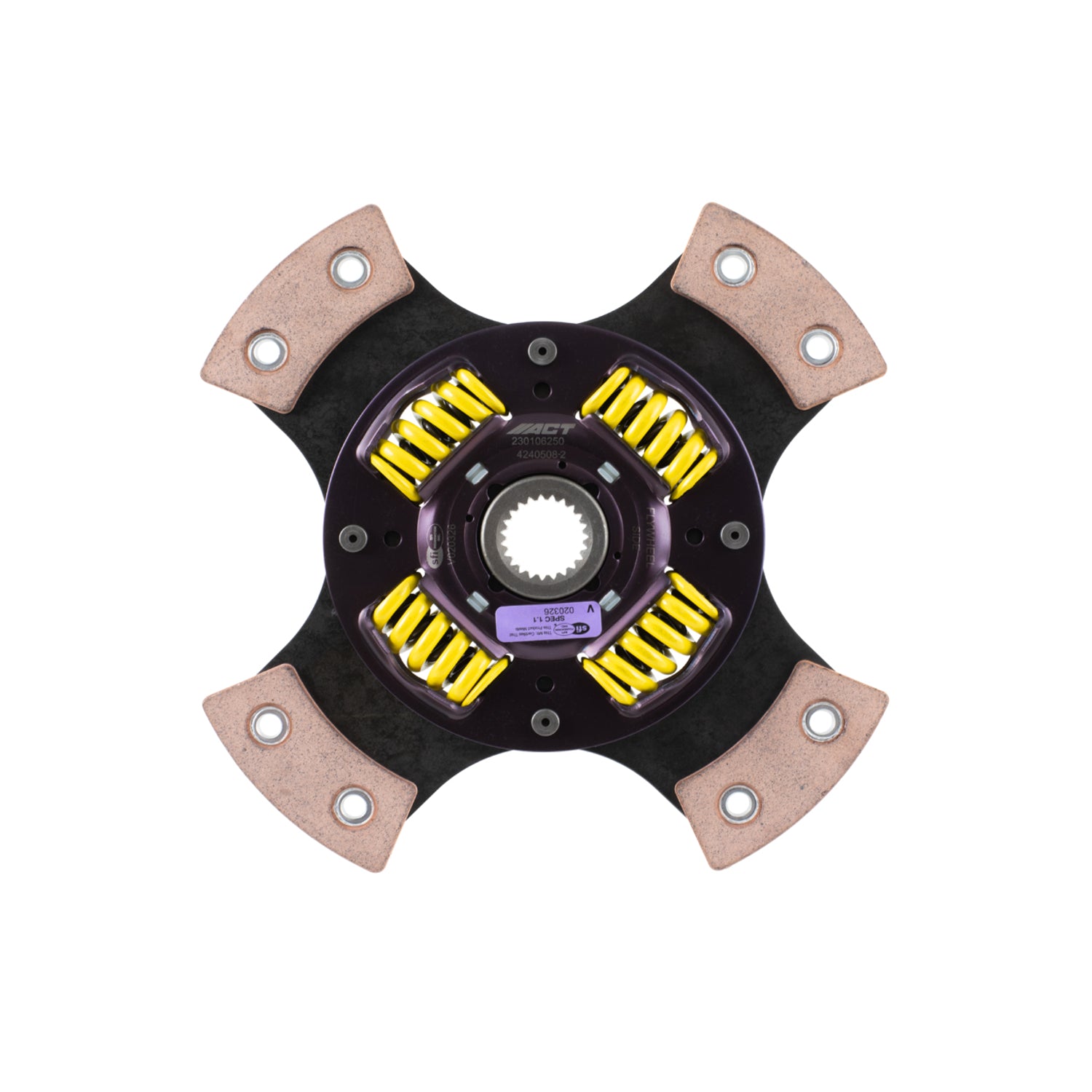 4-Pad Sprung Race Clutch Disc <br> 2006-2007 Mazda 6, 2007-2013 Mazda 3