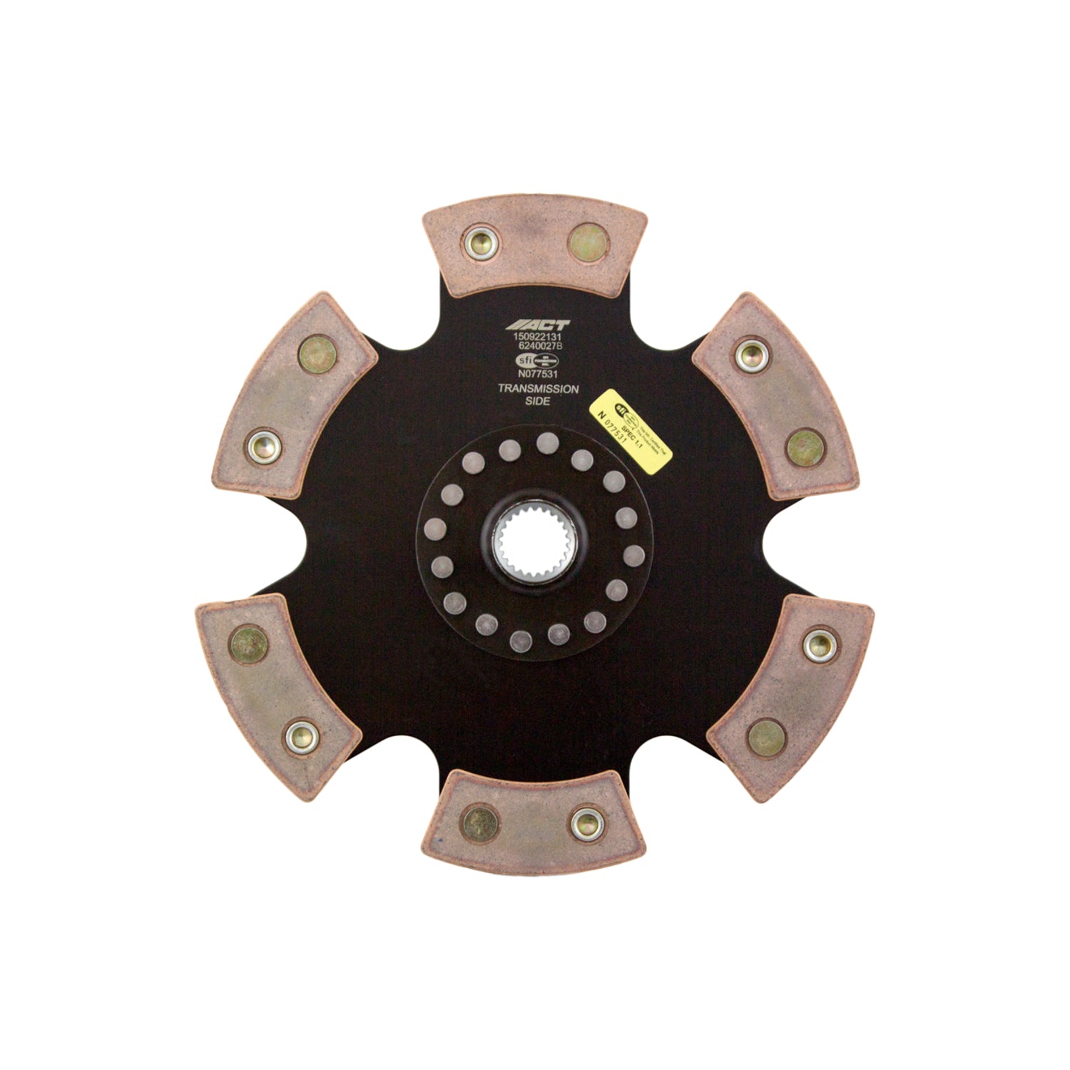 6 Pad Rigid Race Clutch Disc <br> 2004-2009 Audi S4 2007-2008 RS4