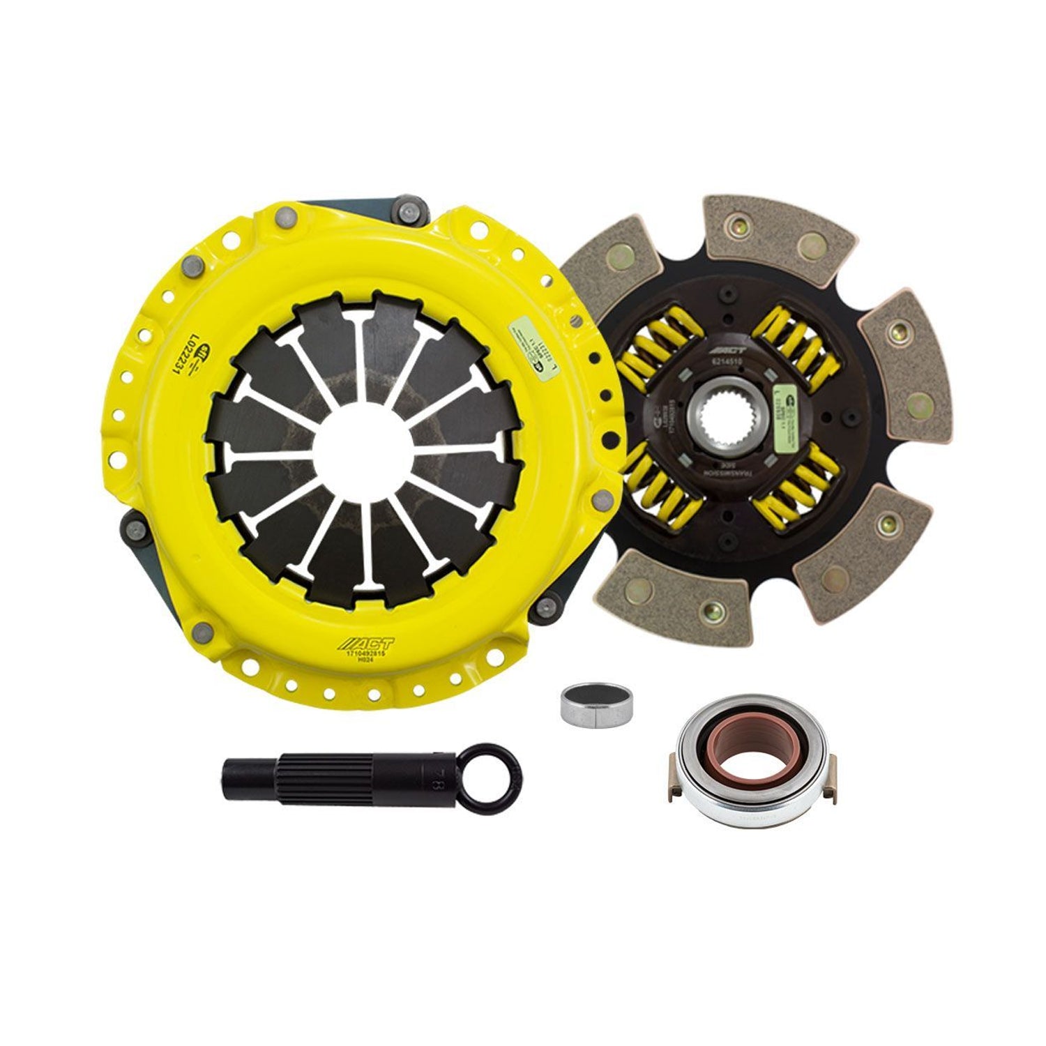 Heavy Duty Race Sprung 6 Pad Clutch Kit <br> 05-11 Honda Civic Acura RSX TSX