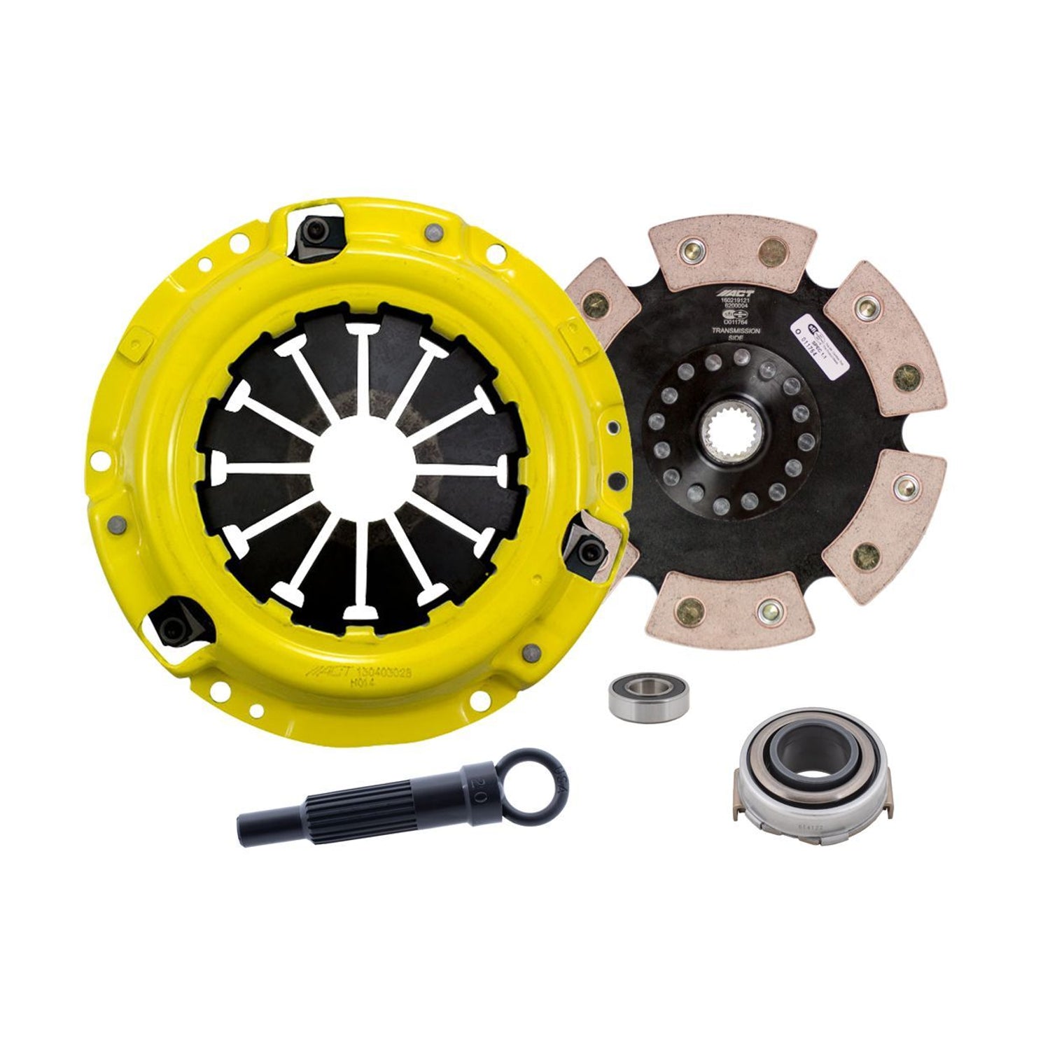 Heavy Duty Race Rigid 6 Pad Clutch Kit <br> 1996-1997 Honda Civic del Sol
